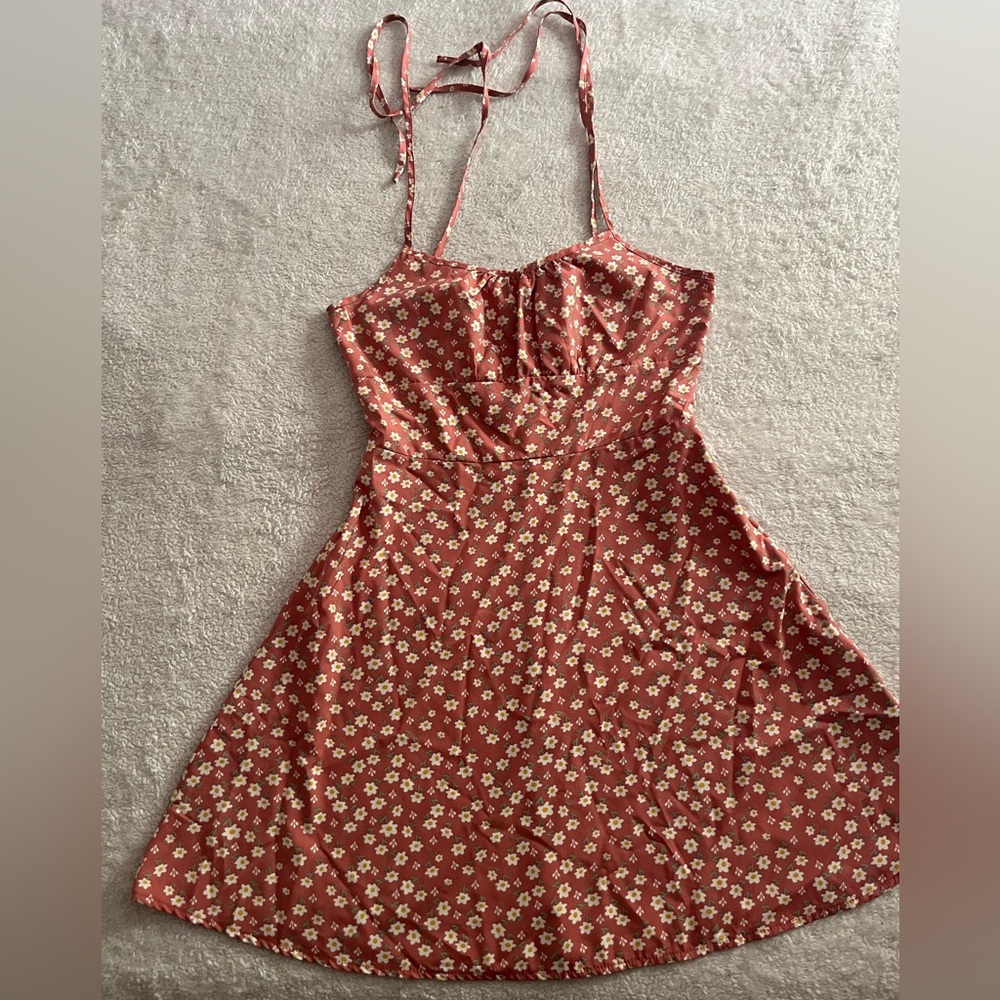 SHEIN Pink Floral Mini Dress